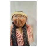 Native American Hand Made Woodland Indian  Doll Native American Hand Made Woodland Indian  Doll