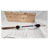 Native American Lance/Dance Stick, Plains Indian Style,with feathers and fantastic Bead Work Native American Lance/Dance Stick, Plains Indian Style,with feathers and fantastic Bead Work