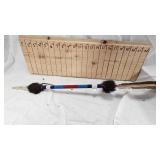Native American Lance/Dance Stick, Plains Indian Style,with feathers and fantastic Bead Work Native American Lance/Dance Stick, Plains Indian Style,with feathers and fantastic Bead Work
