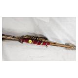 Native American Style Bow & Quiver, Feathers, Leather, Bead, Very Unique Piece Native American Style Bow & Quiver, Feathers, Leather, Bead, Very Unique Piece
