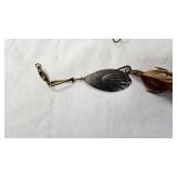 South Bend Yellow black Dots FinDIngo and G.M Skinner Lure