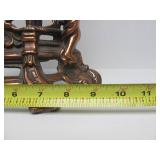 Working Ornate Metal Neoclassical Mantel Clock