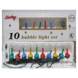 Large Group of Vintage Christmas Lights & Ornaments w/Treetop Star