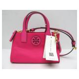 New w/Tags Genuine TORY BURCH Small Handbag - Ella Nylon Mini Tote - Pink