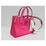 New w/Tags Genuine TORY BURCH Small Handbag - Ella Nylon Mini Tote - Pink