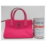New w/Tags Genuine TORY BURCH Small Handbag - Ella Nylon Mini Tote - Pink