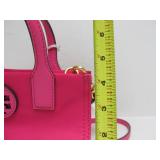 New w/Tags Genuine TORY BURCH Small Handbag - Ella Nylon Mini Tote - Pink
