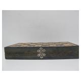 Nice Design Vintage Wooden Portable Chess Set w/Chess Clock