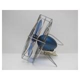 Very Cool Working Vintage Westinghouse Blue Acrylic & Chrome Fan