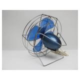 Very Cool Working Vintage Westinghouse Blue Acrylic & Chrome Fan