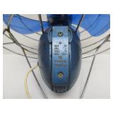 Very Cool Working Vintage Westinghouse Blue Acrylic & Chrome Fan