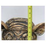 Awesome Large Heavy Clay/Pottery RHINO Wall Sculpture