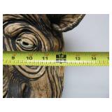 Awesome Large Heavy Clay/Pottery RHINO Wall Sculpture