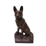 Signed Vintage Cast Iron Fox Door Stop
