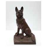 Signed Vintage Cast Iron Fox Door Stop