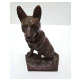 Signed Vintage Cast Iron Fox Door Stop