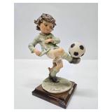 Vintage Italian Giuseppe Armani Soccer Player Sculpture