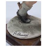 Vintage Italian Giuseppe Armani Soccer Player Sculpture