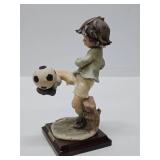 Vintage Italian Giuseppe Armani Soccer Player Sculpture