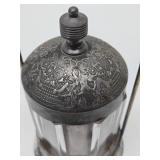 Ornate Antique Pickle Castor w/Tongs