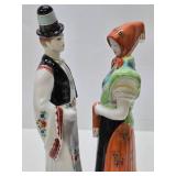 Excellent Large Hungarian Porcelain Figures - Hollohaza