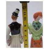 Excellent Large Hungarian Porcelain Figures - Hollohaza