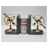 Vintage Armillary Spheres Bookend Set from Gabbert