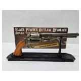 Nice Black Powder Replica Revolver w/Box & Stand
