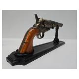 Nice Black Powder Replica Revolver w/Box & Stand