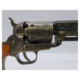 Nice Black Powder Replica Revolver w/Box & Stand