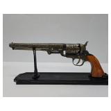 Nice Black Powder Replica Revolver w/Box & Stand