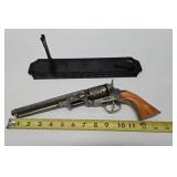 Nice Black Powder Replica Revolver w/Box & Stand