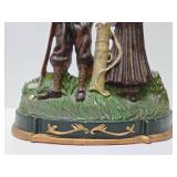 Large Antique Style Victorian Golf Couple Doorstop
