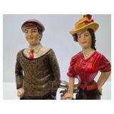 Large Antique Style Victorian Golf Couple Doorstop