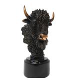 Great Looking Southwestern Buffalo Head Sculpture