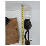 2 Antique Cast Iron Hand Crank Grinders - Coffee etc