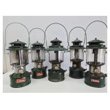Awesome Estate Lot of 5 Vintage COLEMAN Lanterns