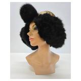 Vintage Oriental Tibetan Ladies Hat w/Fur Trim