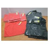 Large Group Brand New Ladies Coral Color Shirts & Green Jumpsuits - Size 4X