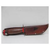 Old Vintage Schrade-Walden "Bowie Hunter" Hunting Knife w/Sheath