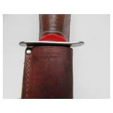 Old Vintage Schrade-Walden "Bowie Hunter" Hunting Knife w/Sheath
