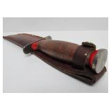 Old Vintage Schrade-Walden "Bowie Hunter" Hunting Knife w/Sheath