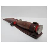 Old Vintage Schrade-Walden "Bowie Hunter" Hunting Knife w/Sheath