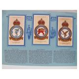 COMPLETE Book of WW2 era RAF Badges Tobacco Card/Stamp Set w/Book