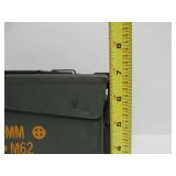 Lot of 7 Vintage Steel US Military Ammo Crates