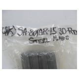 Group of 4 SA-80 or AR-15 Steel 30 Round Magazines