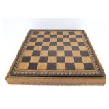Nice Vintage Cast Metal Portable Chess Set