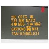 Lot of 7 Orig Vintage US Military Steel Ammo Crates #2