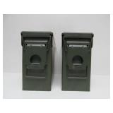 Lot of 7 Orig Vintage US Military Steel Ammo Crates #2