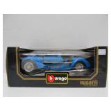 2 Mint in Box BUGATTI Diecast Cars